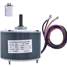 FuseRish 31L1901 1/6 HP Condenser Fan Motor, 1075RPM 208-230V Compatible with...
