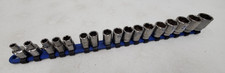 Matco Tools 38 Drive Metric 6 Point Shallow Chrome Socket 17 Piece Set
