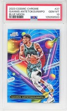 2023-24 -GIANNIS ANTETOKOUNMPO- /99 PSA 10 TOPPS CHROME COSMIC BLUE MOON Card