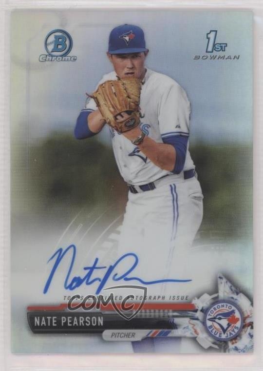 2017 Bowman Draft Chrome Pick Refractor 159/499 Nate Pearson #CDA-NPE Auto 7eo