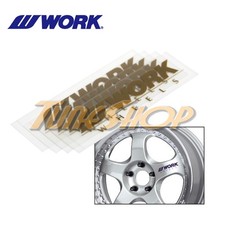 4 Pcs Gold Work Meister S1 Spoke Decal Sticker Racing Wheels Rims Nuts Vinyl