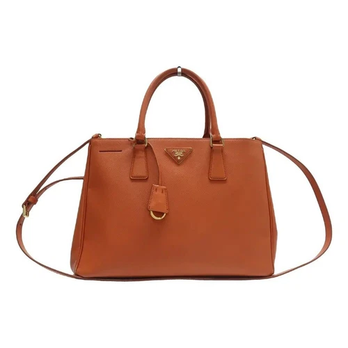 Sacoche en cuir orange PRADA Galleria 574 031825