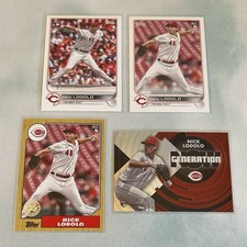 Nick Lodolo Rookie Lot 2022 Topps Cincinnati Reds (4 Cards)