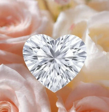 1 CT Natural White Diamond D Grade Heart Cut VVS1 Certified Loose Stone Gift Her