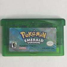 MINTY Pokemon Emerald Nintendo Game Boy Advance Authentic Nice Label New Battery