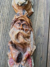 Vintage Doug Hicks Trapper Mountain Man Woodcarving17