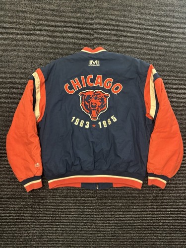 Vintage Chicago Bears Varsity Jacket Men Large NFL Throwbacks 1963 1985 Mirage
