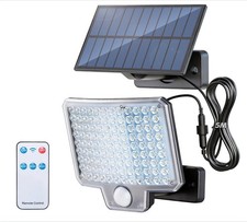 Faretto Faro LED Pannello Solare da Esterno con Sensore Movimento e Telecomando