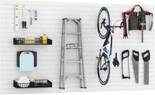 Slatwall Panel Wall Storage Systems, 4x8 ft Slat Wall Paneling Garage Wall Or...
