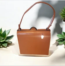 Extremely RARE 1950s MCM Straeter Lite-On Handbag-Purse, 24K gold-plated Trim