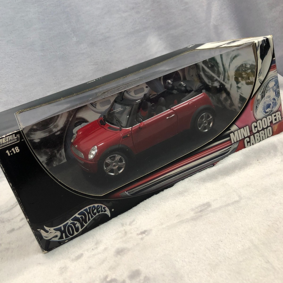 Mattel HOT WHEELS 1:18 B6048 Mini Cooper Cabrio Red Opened Box | eBay