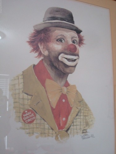 Hadi Shrine Circus Clown Hadi Tribute Print by Jerry Baum Special Limited Ed. - Picture 3 of 6