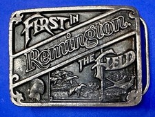 Remington First in The Field Goose Hunting Sports VTG 1989 Belt Buckle- Bergamot