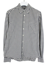 GANT Double Brush Twill E - Z Fit Shirt Men's LARGE Check Pattern Long Sleeve