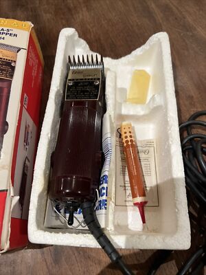 Oster Golden A5 2 Speed Clipper Hair Trimmer VINTAGE RETRO Red | eBay