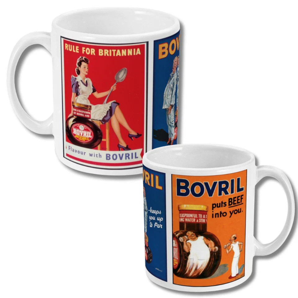 Vintage Bovril Mug Retro Gift Mothers Day Fathers Day Ceramic Cup Grandad Nanny
