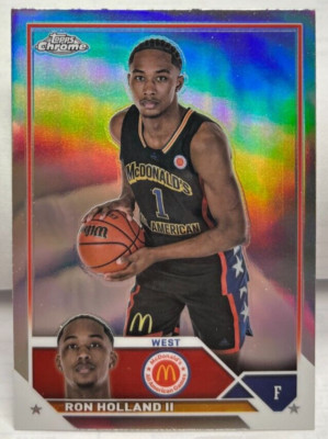 Ron Holland II 2023 Topps Chrome Mcdonalds Refraktor Sp #67 NBA G-League Ignite