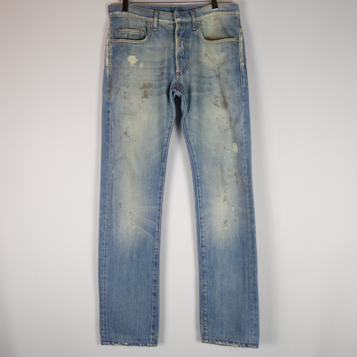 Dior Homme 2011 KVA Era Distressed Denim Jeans Made In Italy, Sz