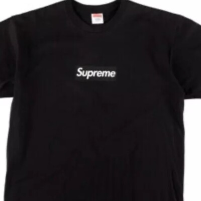 Supreme 2003 Black Tonal Box Logo Tee Print Mens—Large—NEW. Fast