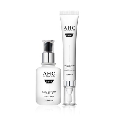 AHC Pro Shot GlutA-ctivation Bright Serum 40ml + Eye Cream 30ml Duo K-Beauty