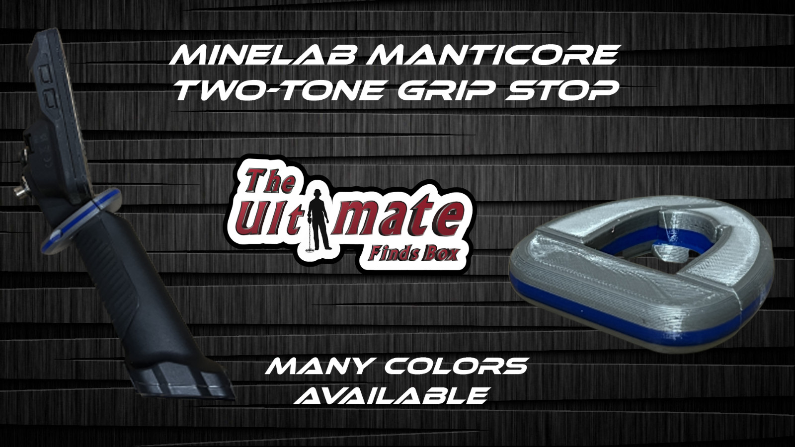 Minelab Manticore Two-Tone Hand Grip Stop  100% Infilled