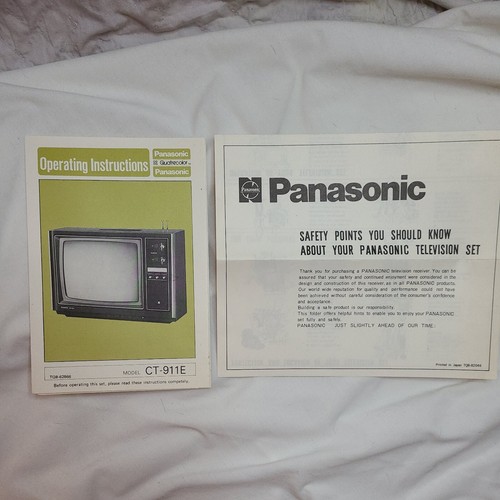 Operating Instructions Panasonic Television CT-911E - Picture 2 of 7