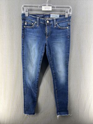 AG Adriano Goldschmied Women's Raw Hem Denim Leggings - Empower Stretch Skinny Jeans