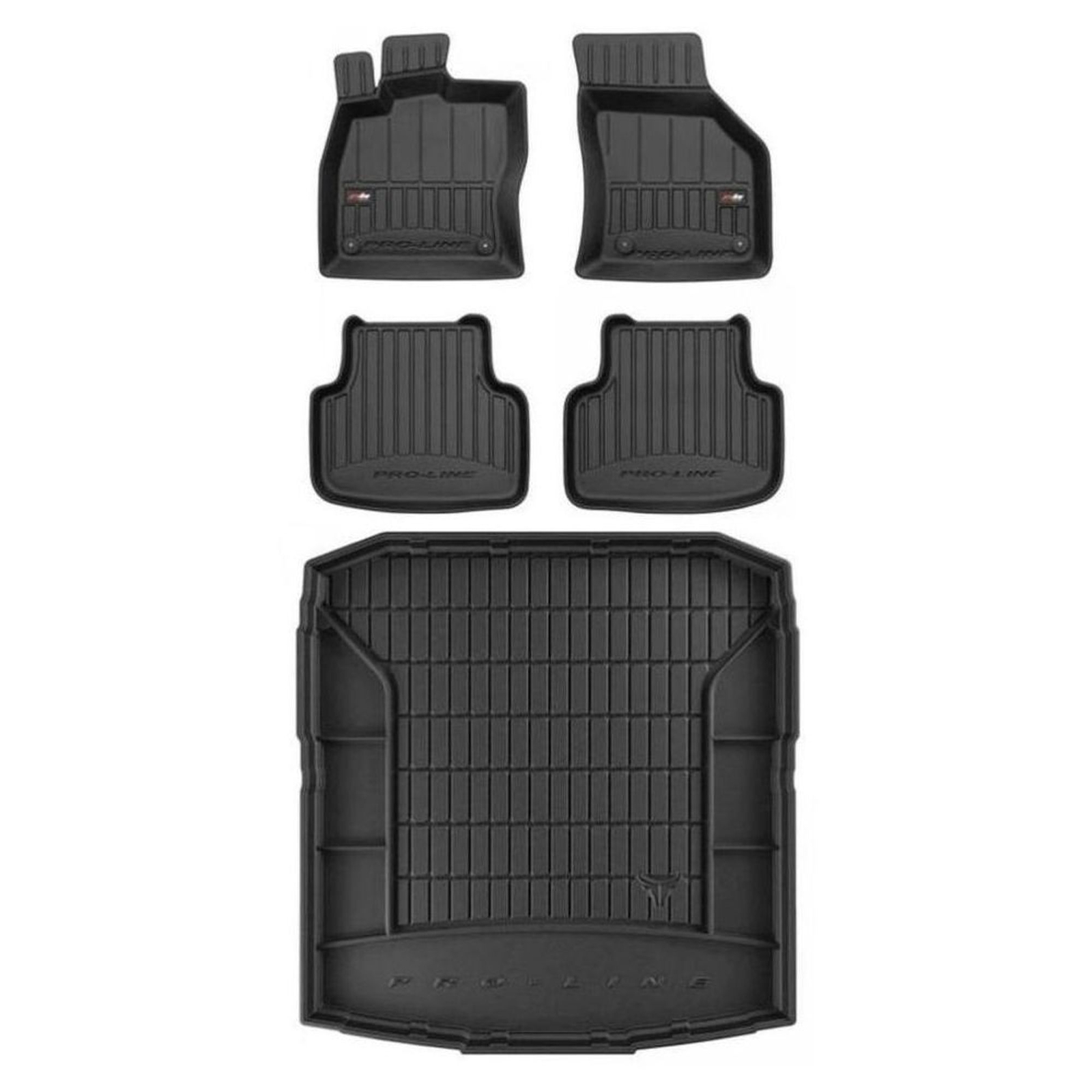 Tapis de coffre et sol Skoda Octavia IV imperméables contre la boue