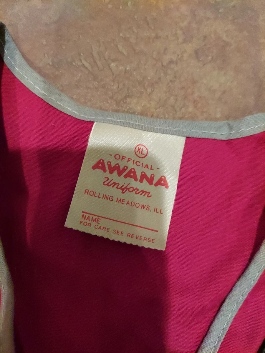 Awana Clubs Vest With Crown Pins And Patches Preowned | eBay