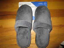 Womens Gold Toe Classic Gray Slippers Size 8 M NEW