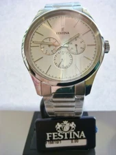 New FESTINA Boyfriend Men’s Watch Stainless Steel F16810/1