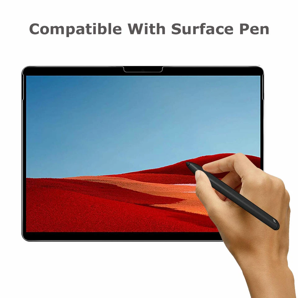 Screen Protector For Microsoft Surface Pro 12"/11/10/9/8/X/7/6/GO Tempered Glass - Image 3 of 4