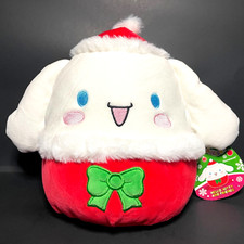 2024 SQUISHMALLOWS CHRISTMAS HELLO KITTY  FRIENDS CINNAMOROLL 8" PLUSH