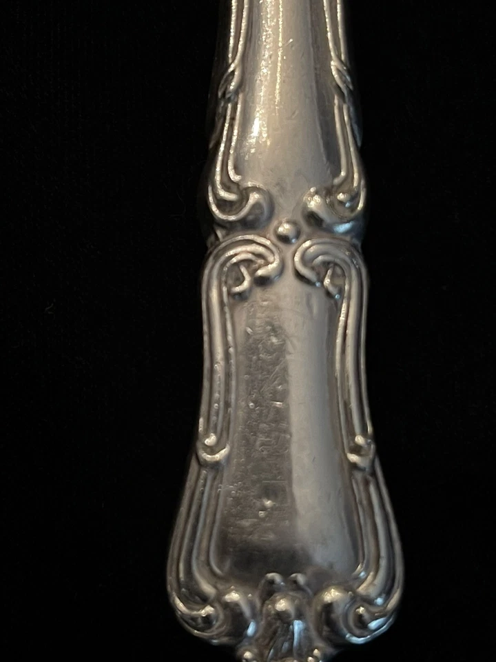 Faca de jantar Francis I by Birks prata esterlina lâmina francesa 9 5/8" talheres - Imagem 2 de 4