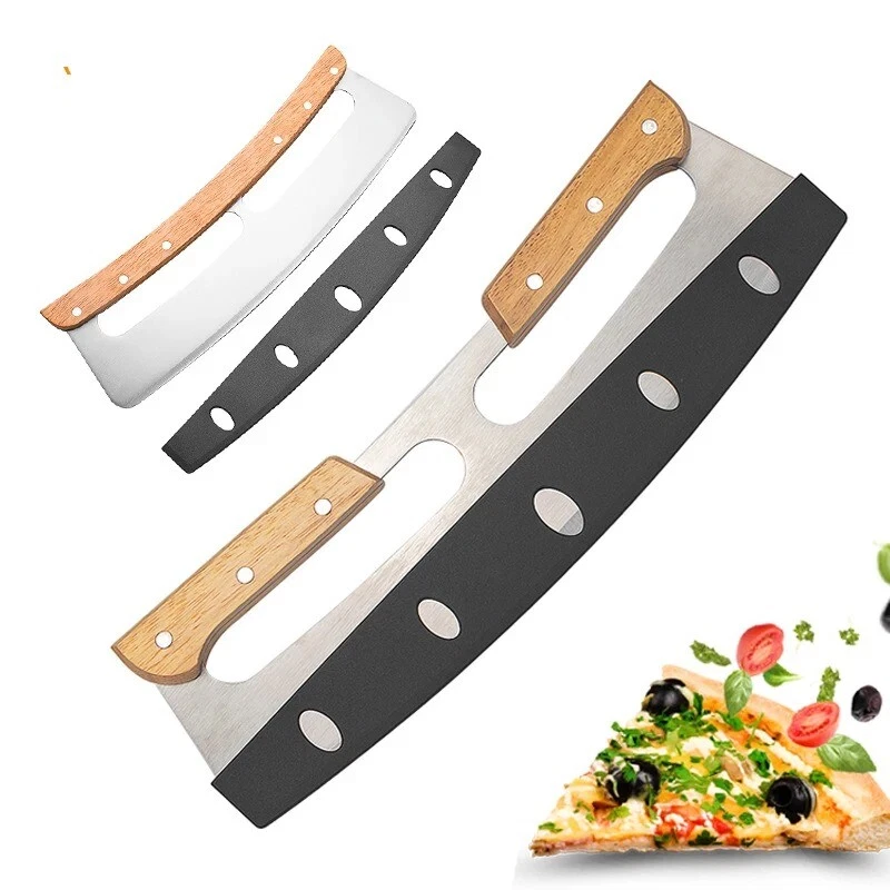 Pizza Cutter Stainless Steel Pizza Slicer Kitchen Tool with Protective Cover
Opens in a new window o