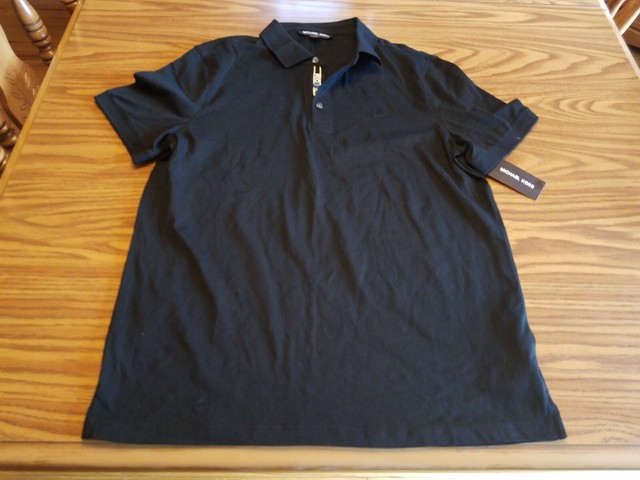 michael kors black polo
