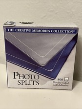 Creative Memories Double Sided Photo Splits Adhesives 800 NIP