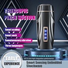 Male Masturbaters Automatic HandsFree Rotating Cup Thrusting Stroker Men Sex Toy