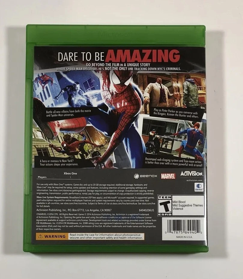 惊人的蜘蛛侠 2(微软 Xbox One、X 系列)保证,今天发货! — 第 2/4 张图片