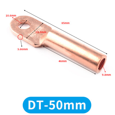 Copper Tube Terminals Terminal Battery Welding Cable Lug Eyelet Barrel Crimp