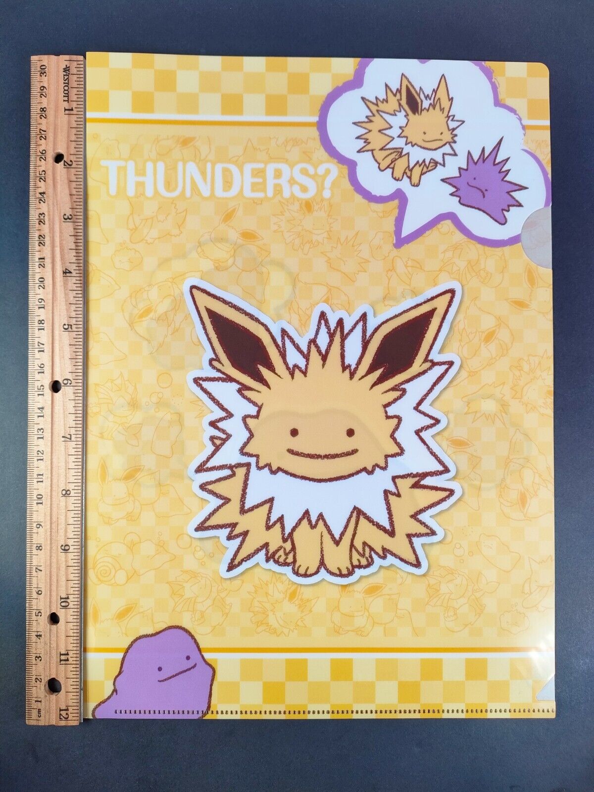 Pikachu Ditto Transform Clear File Pokemon Center Japanese Nintendo Japan  F/S