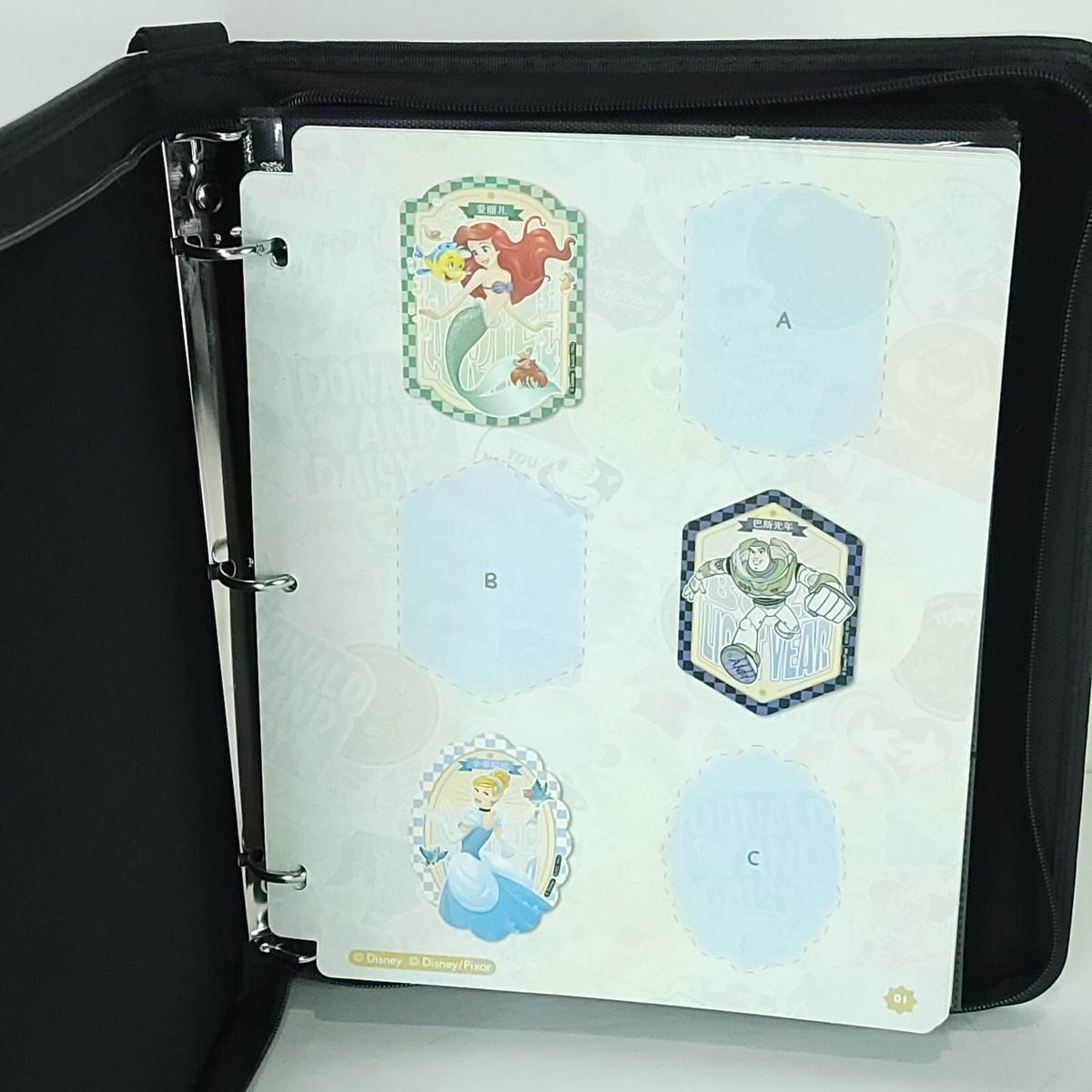 disney 100 card binder Amazon.com: Binder for Lorcana Cards, Premium 16 Pocket Trading Card Album  with Sleeves Compatible with 1024 Lorcana Cards, Tokens and Rules sheet main image 0