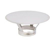 Acciaio Inox Camino Cappuccio con Clip Pioggia Protezione Tubo Cover Pentola Cap