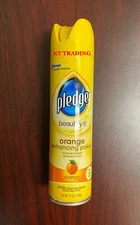 Pledge Furniture Wood Leather Appliances Enhancing Polish Orange Spray ~ 9.7oz 