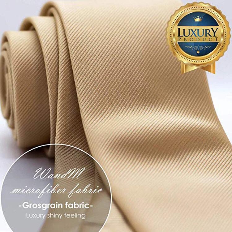Men's Tie Plain Ties Satin Solid Color Slim Skinny Smart Party Wedding Thin Neck - Image 2 of 4