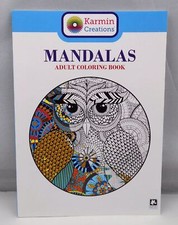 Mandalas Adult Coloring Book Karmin Creations 32 Designs Brand New