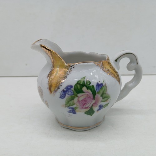 Vintage Royal Halsey LM Creamer and Sugar Bowl w/ Lid Porcelain - Picture 4 of 13