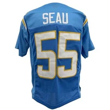 Junior Seau Jersey Powder Blue San Diego | Unisex Adult Sizes S-5XL Unsigned