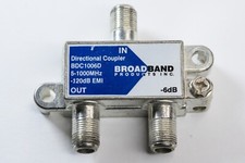 Broadband Products BDC1006D 2-Way Coaxial Cable Splitter Not For Satellite