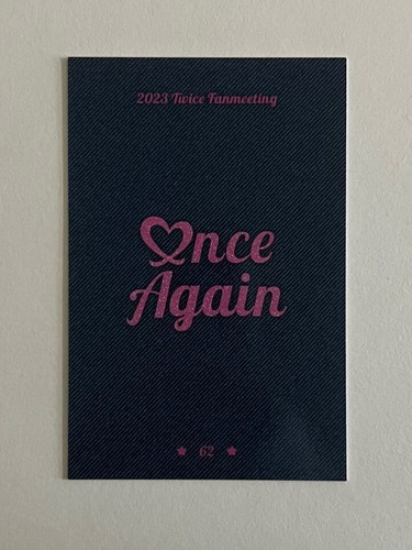 TWICE 8th Anniversary Fan Meeting ONCE AGAIN MD Trading Card Photocard + Benefit - Picture 114 of 160